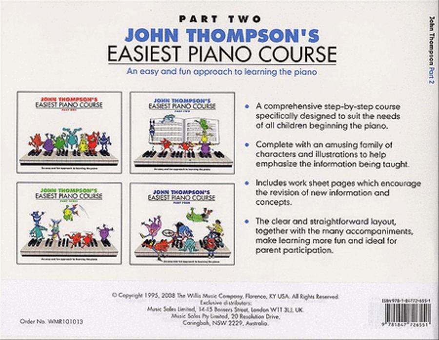 John Thompson's Easiest Piano Course 2 & Audio Piano Method scores gallery preview page 2