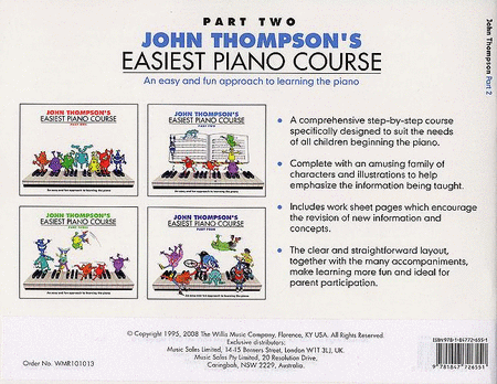 John Thompson's Easiest Piano Course 2 & Audio