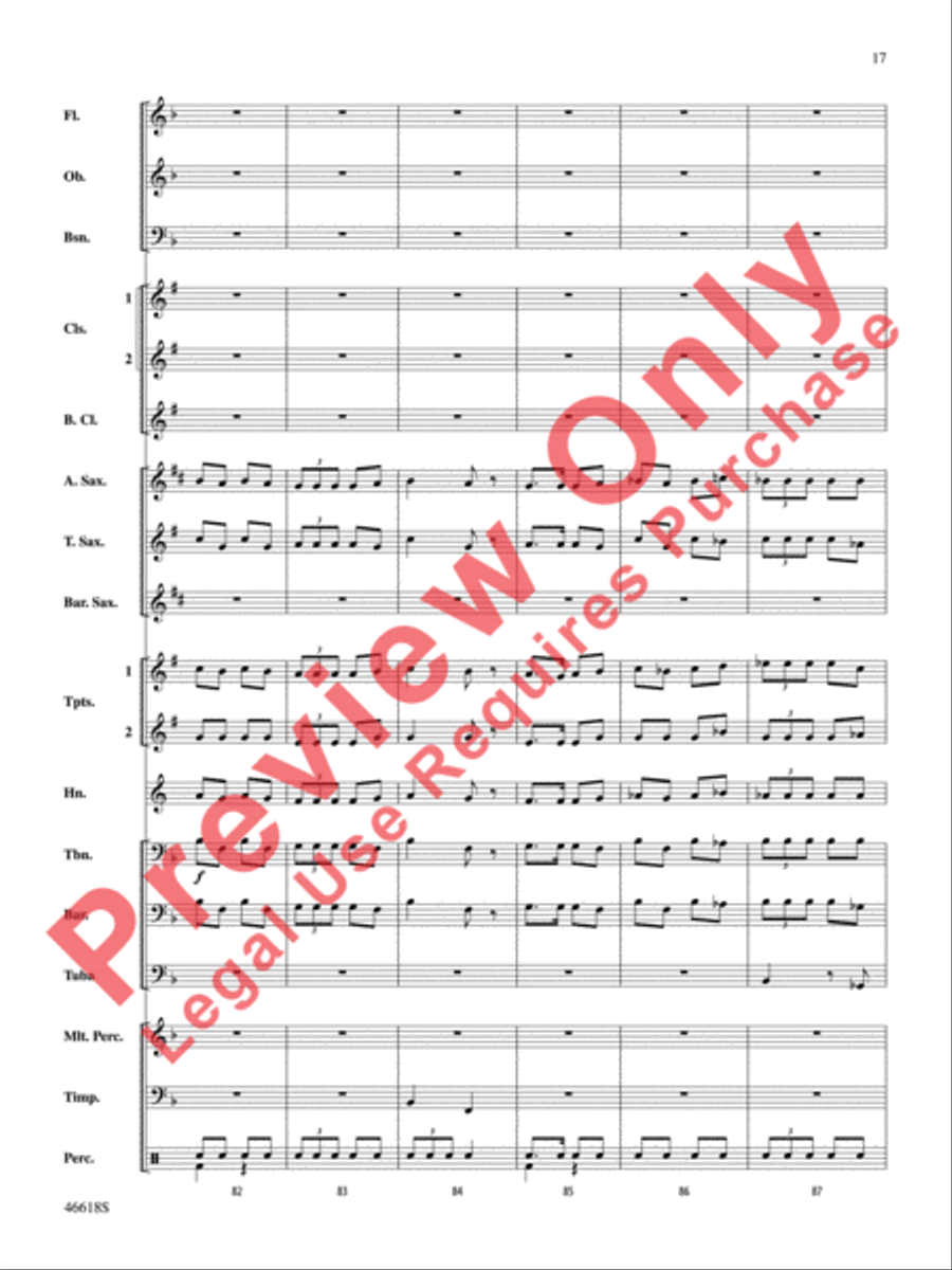 A Ralph Vaughan Williams Portrait Concert Band scores gallery preview page 18