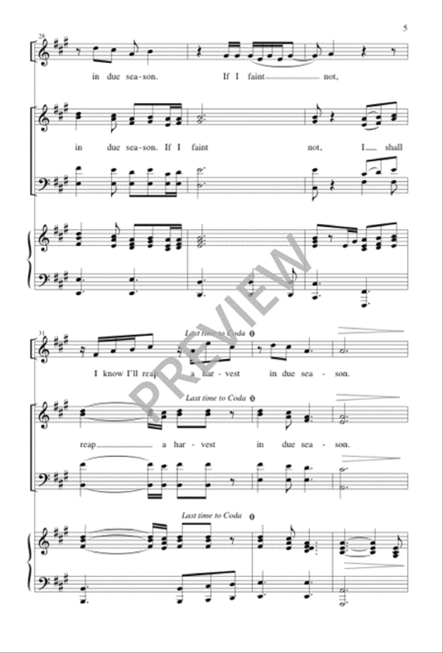 If I Faint Not If I Faint Not 4-Part scores gallery preview page 6