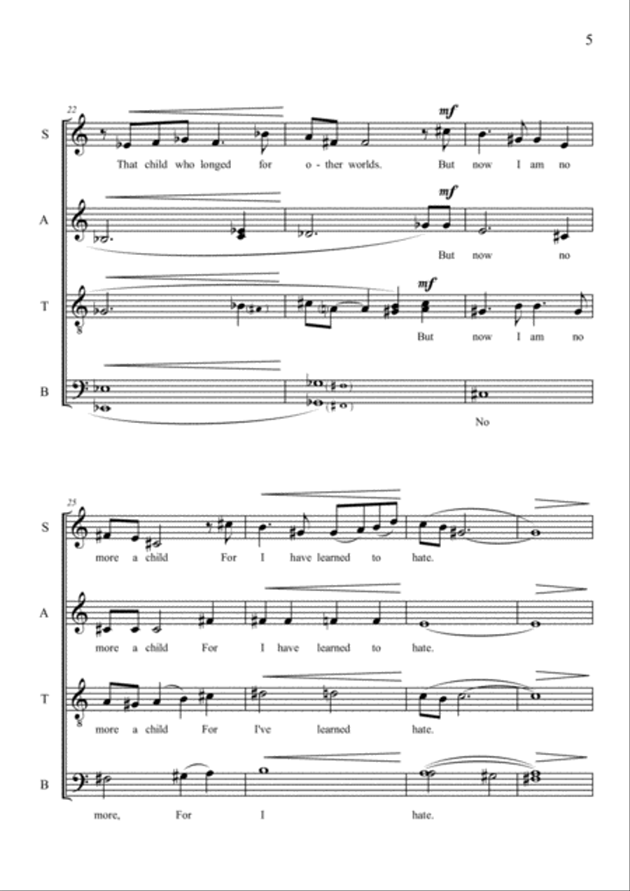 Once a Child 4-Part scores gallery preview page 5