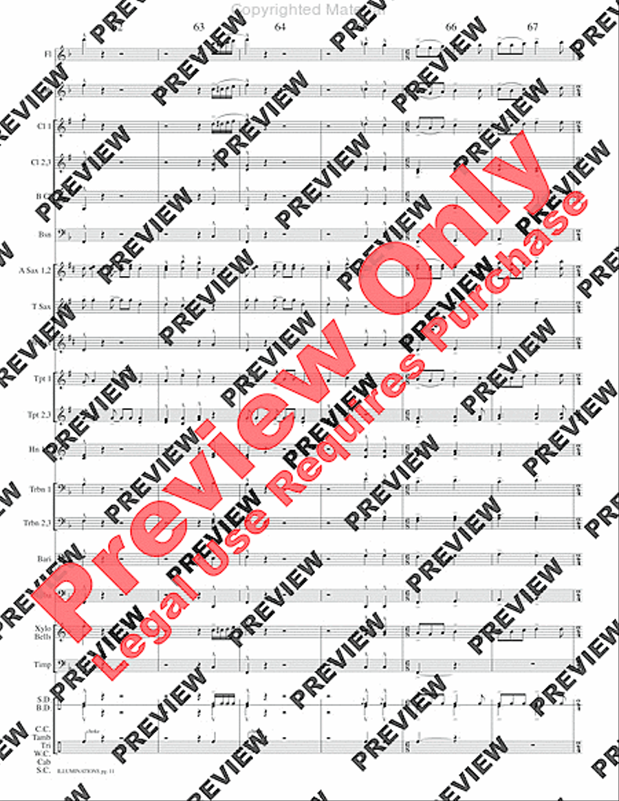 Illuminations Concert Band scores gallery preview page 14