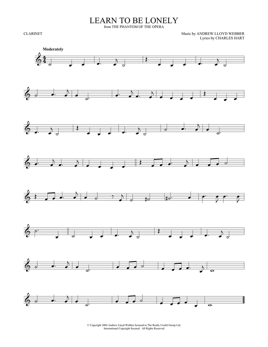 Learn To Be Lonely (from The Phantom Of The Opera)