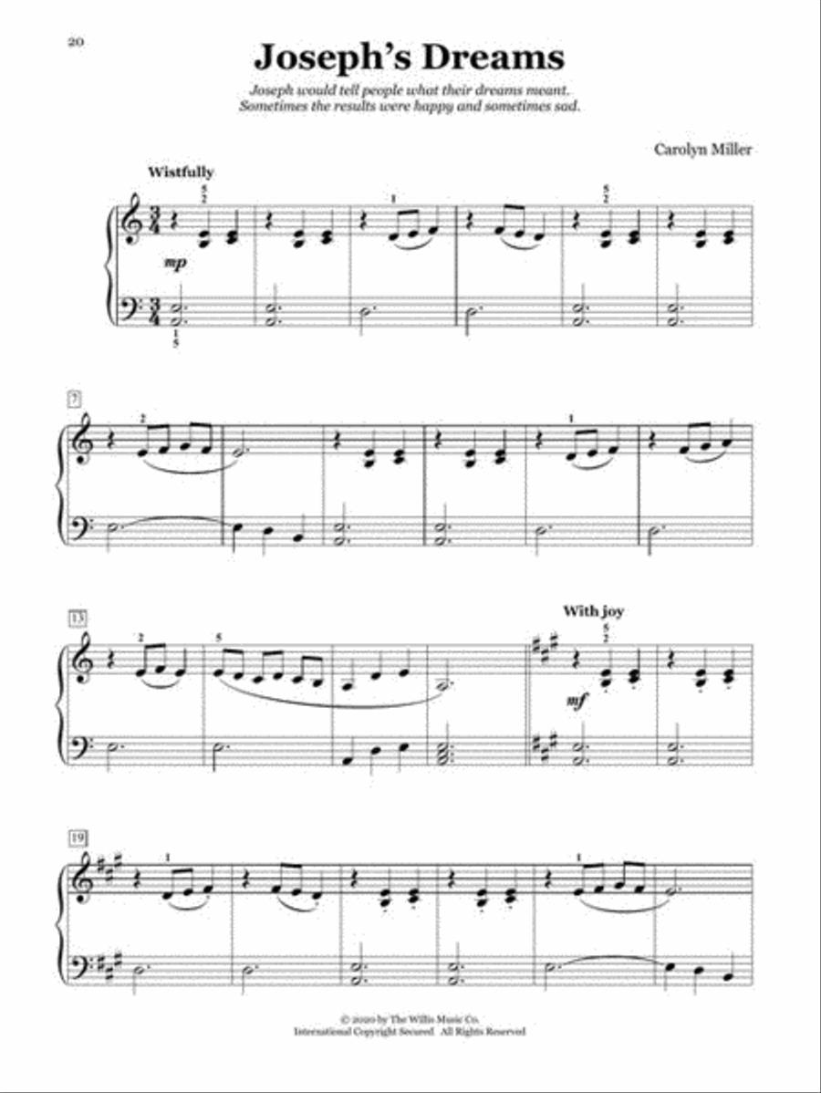 Sacred Stories and Songs Easy Piano scores gallery preview page 6