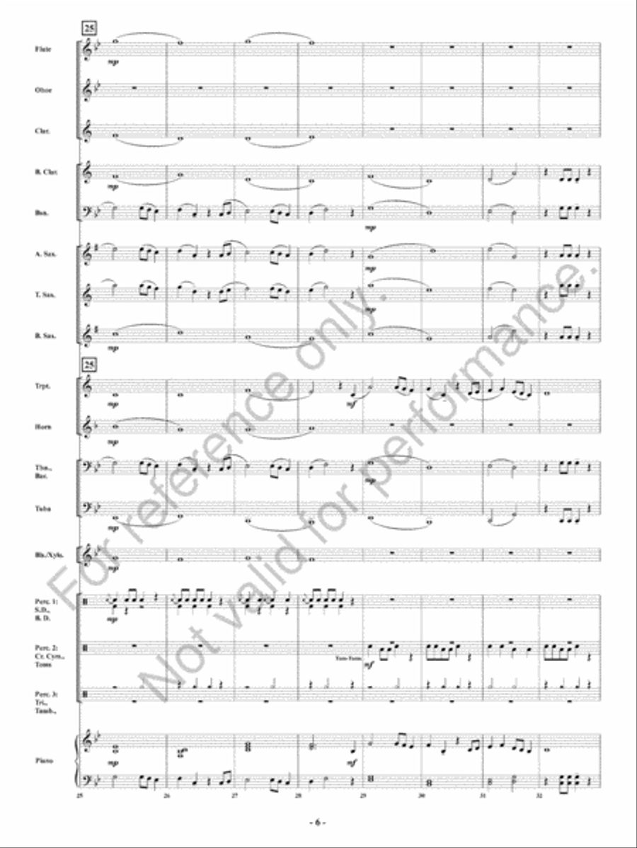 Alien Crossfire! Concert Band scores gallery preview page 7