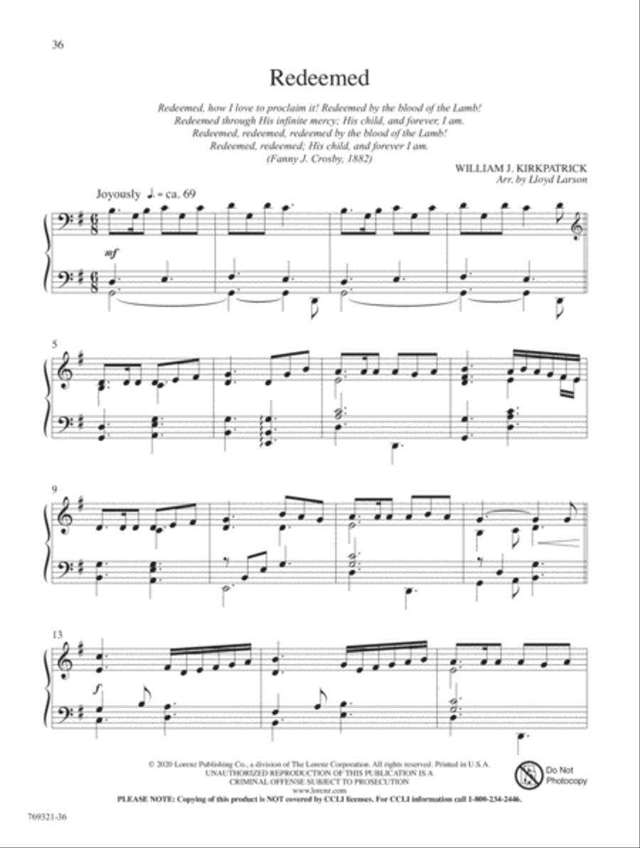 Ever in Joyful Song! Piano Solo scores gallery preview page 15
