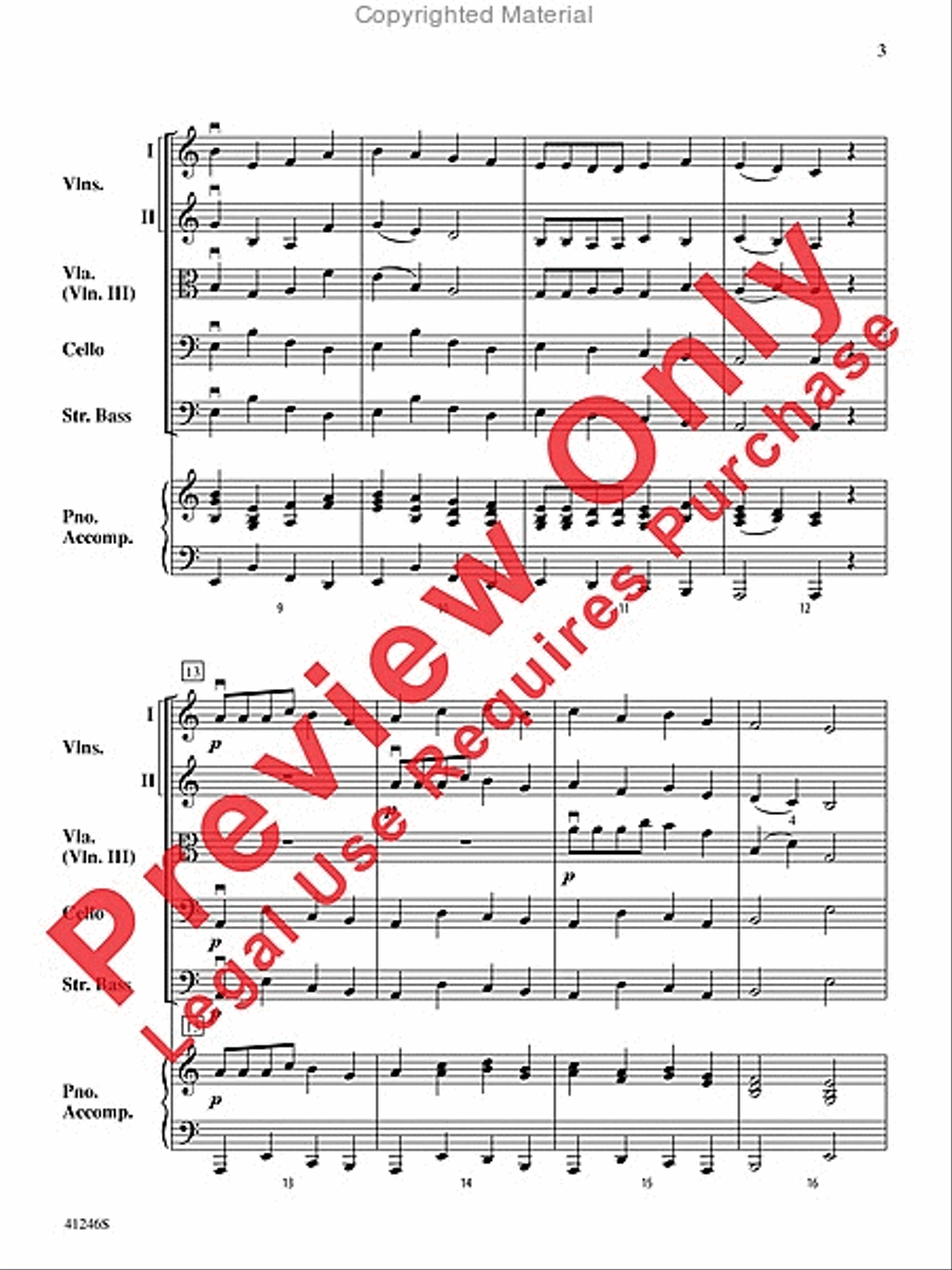 Walk of the Silent Zombies String Orchestra scores gallery preview page 3