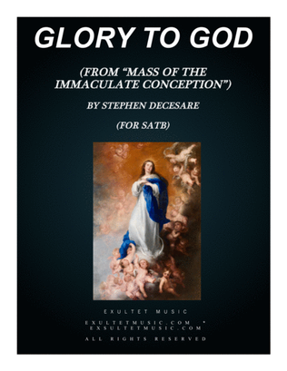 Book cover for Glory To God (from "Mass of the Immaculate Conception") (SATB)