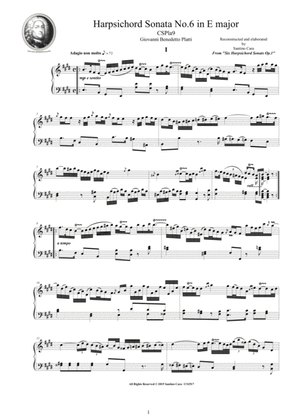 Platti - Harpsichord (or Piano) Sonata No.6 in E major Op.1 CSPla9