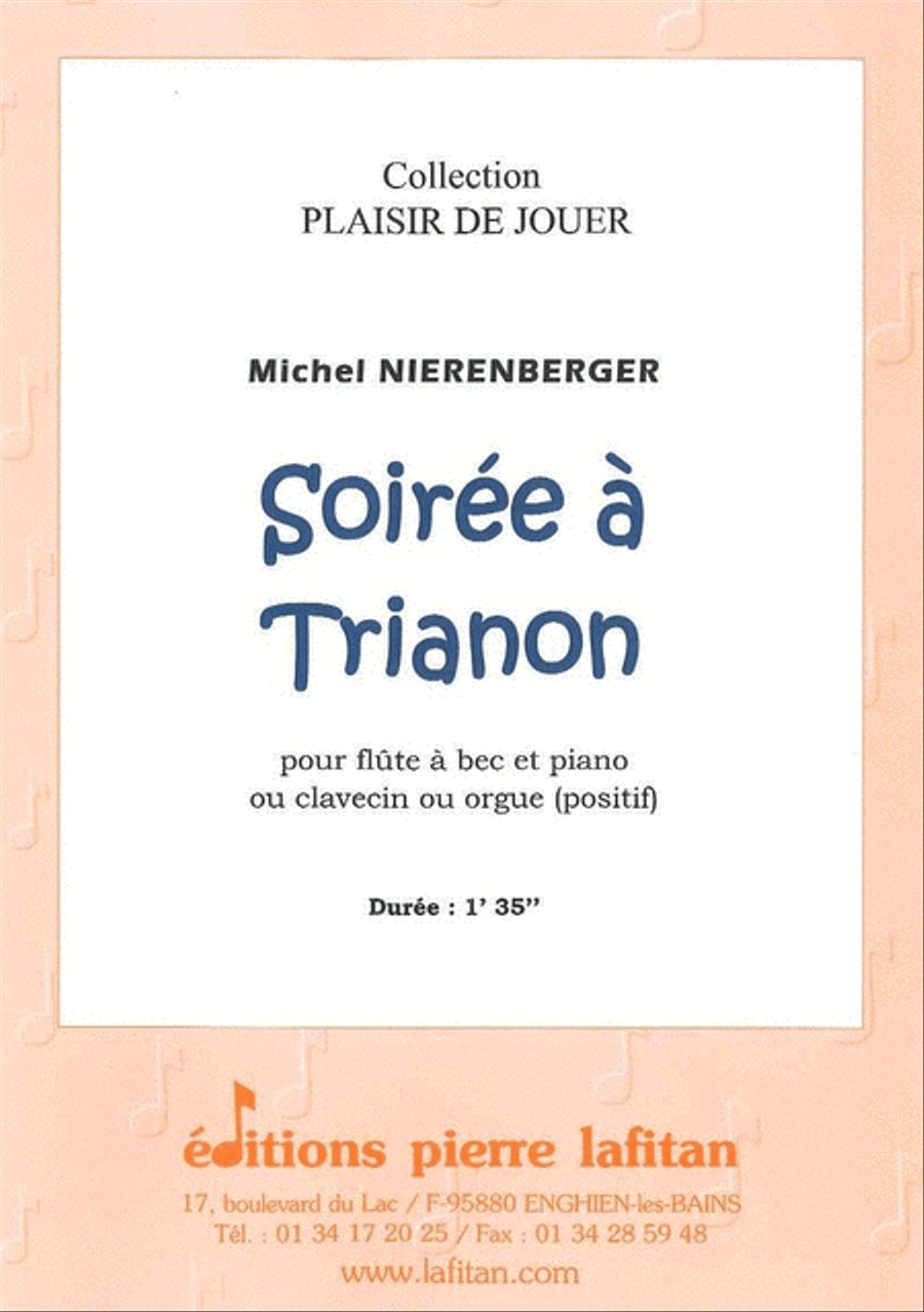 Soiree a Trianon Recorder scores gallery preview page 1
