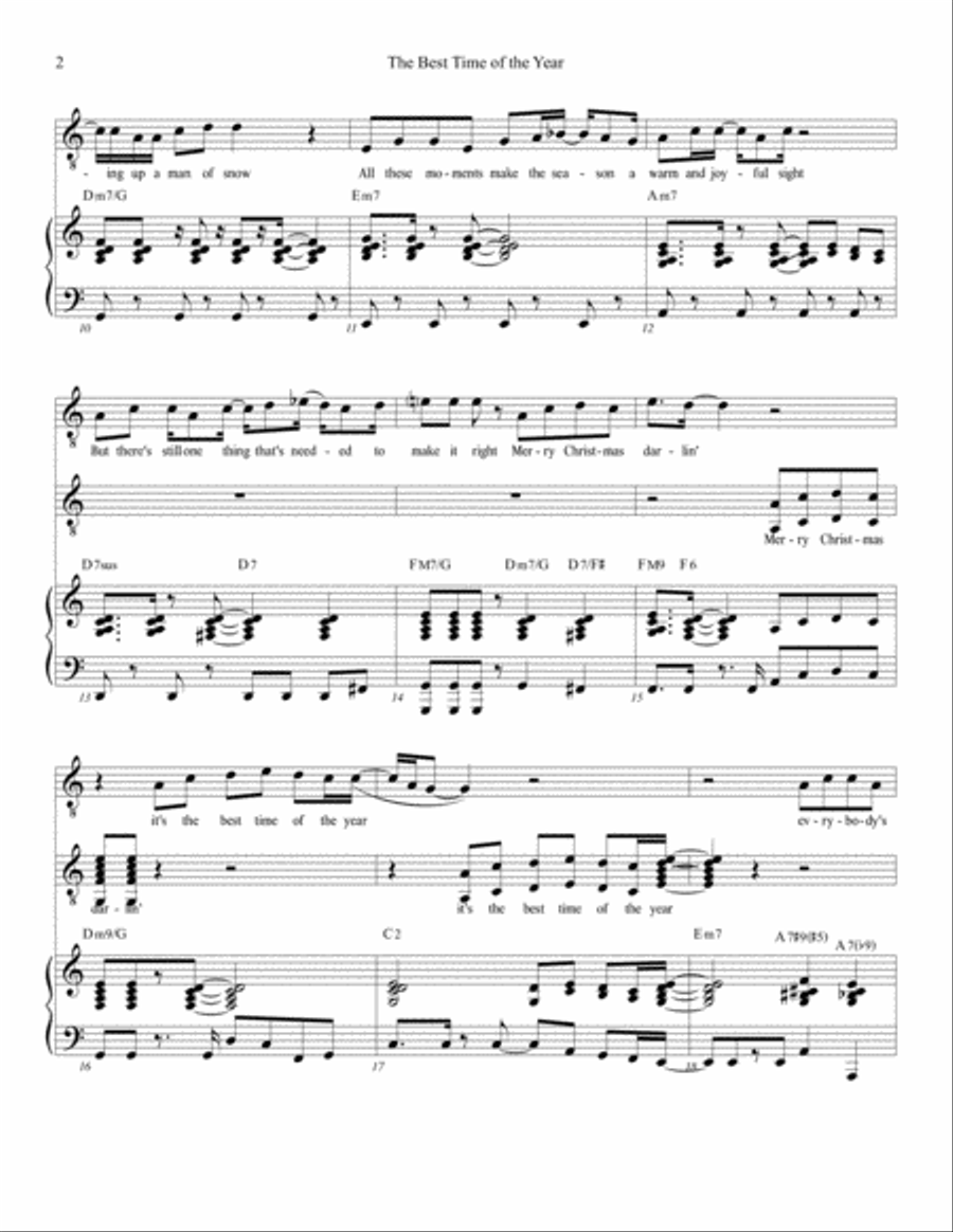 Best Time of the Year from the musical Ben & Jake Voice scores gallery preview page 2