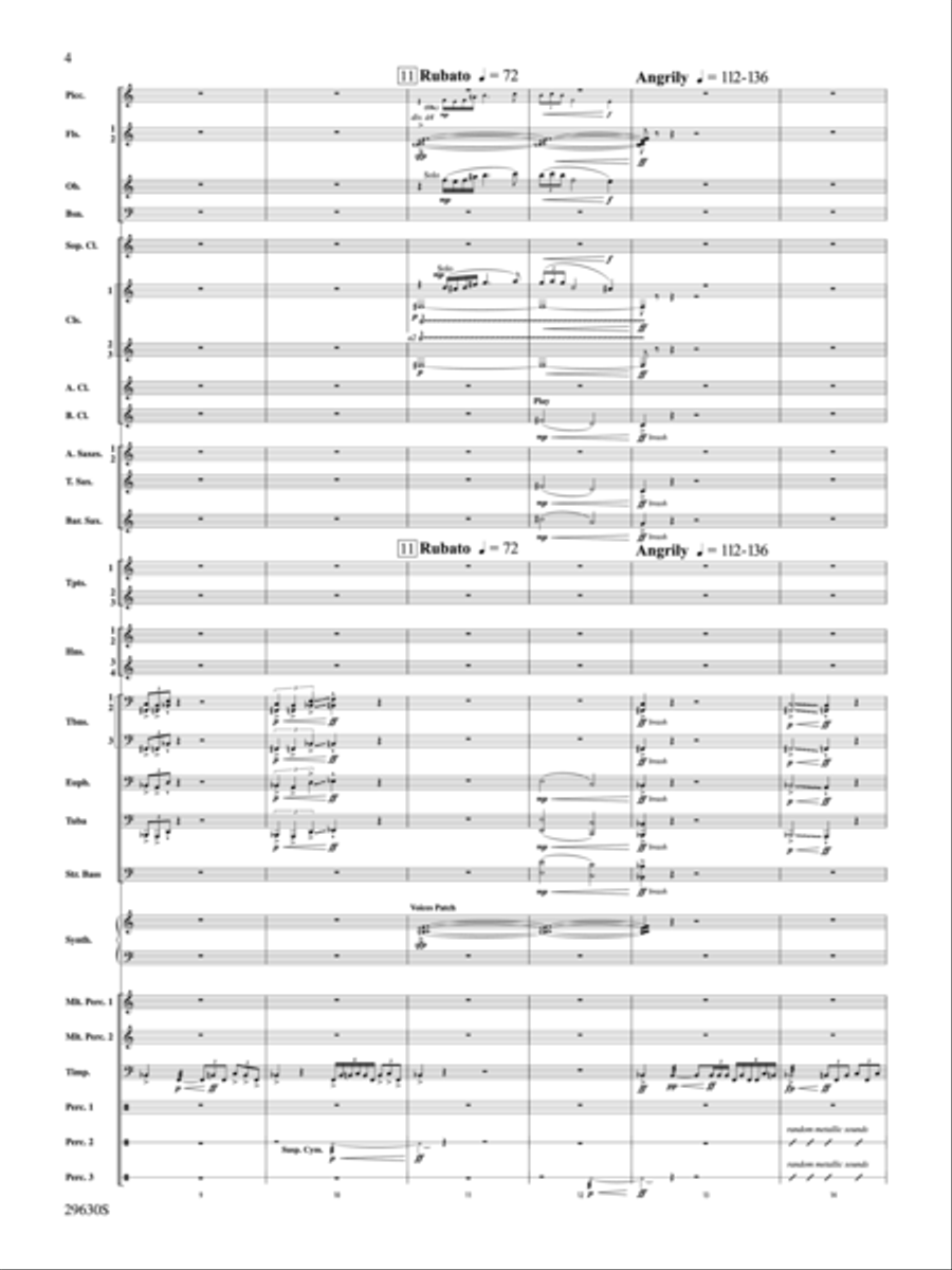 Stawamus Chief (score only) Concert Band scores gallery preview page 3