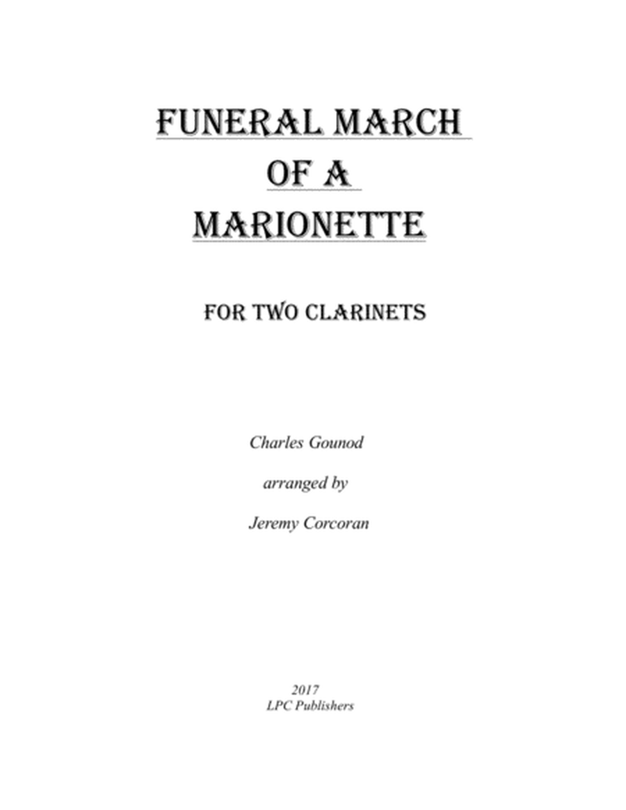 Funeral March of a Marionette for Two Clarinets image number null
