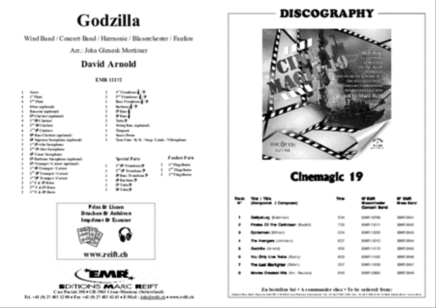 Godzilla Godzilla Concert Band scores gallery preview page 2