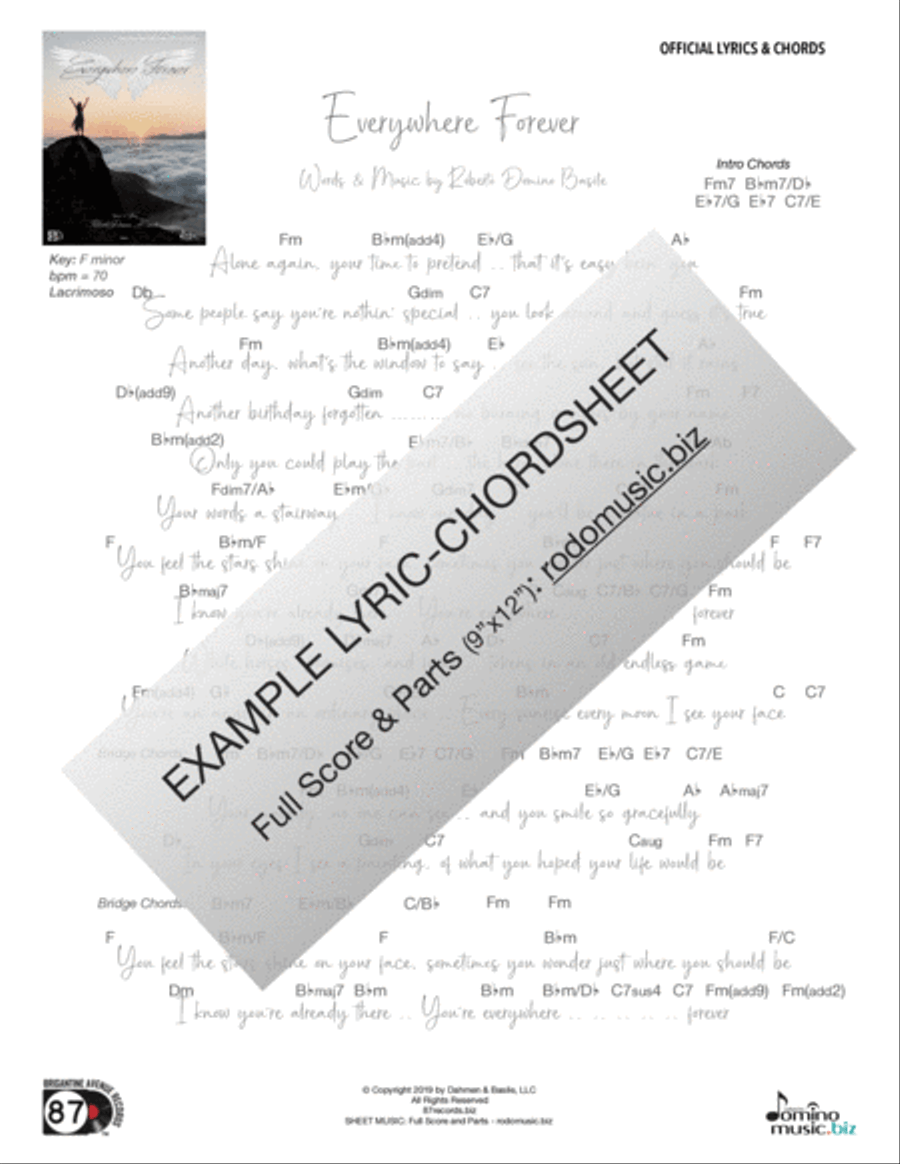 Silent Fire (Lyric-Chordsheet) Voice scores gallery preview page 2