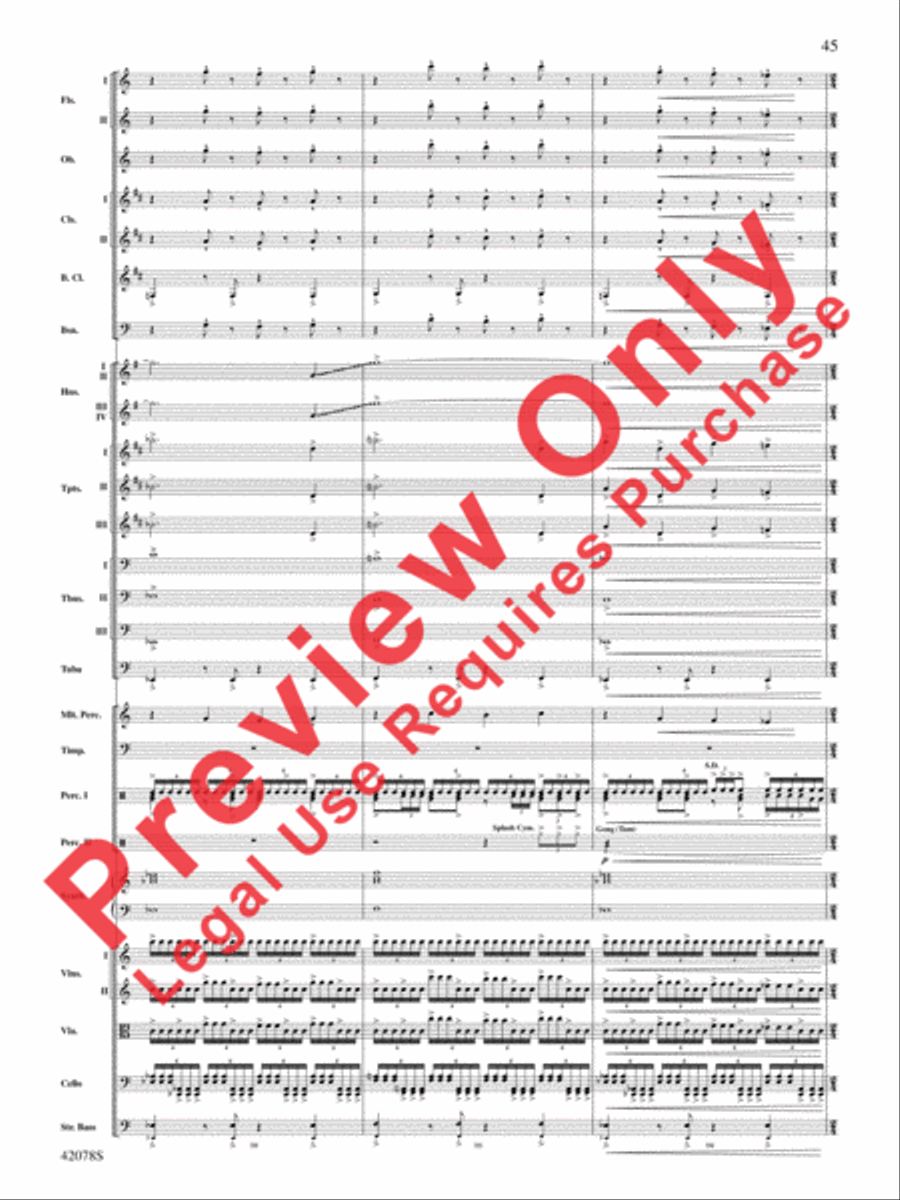 Man of Steel, Selections from Full Orchestra scores gallery preview page 46
