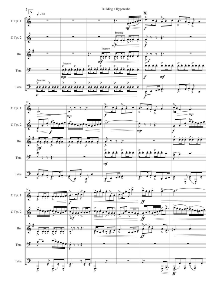 Building a Hypercube, Op. 86 Chamber Music scores gallery preview page 6