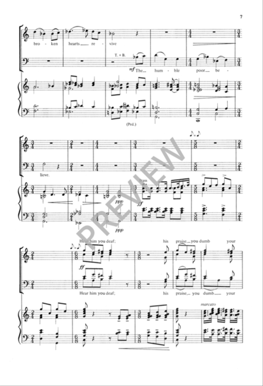 O for a Thousand Tongues to SIng 4-Part scores gallery preview page 8