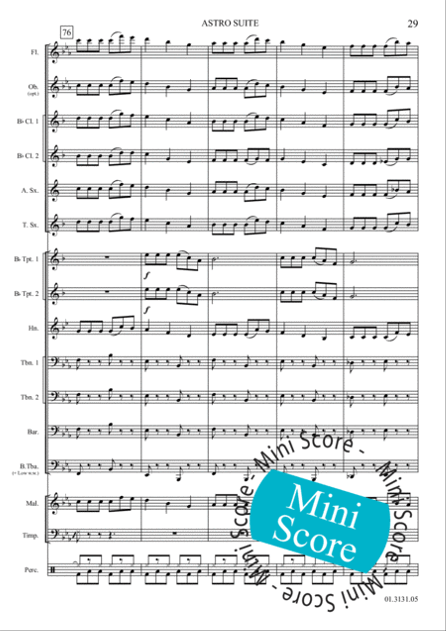 Astro Suite Astro Suite Concert Band scores gallery preview page 35