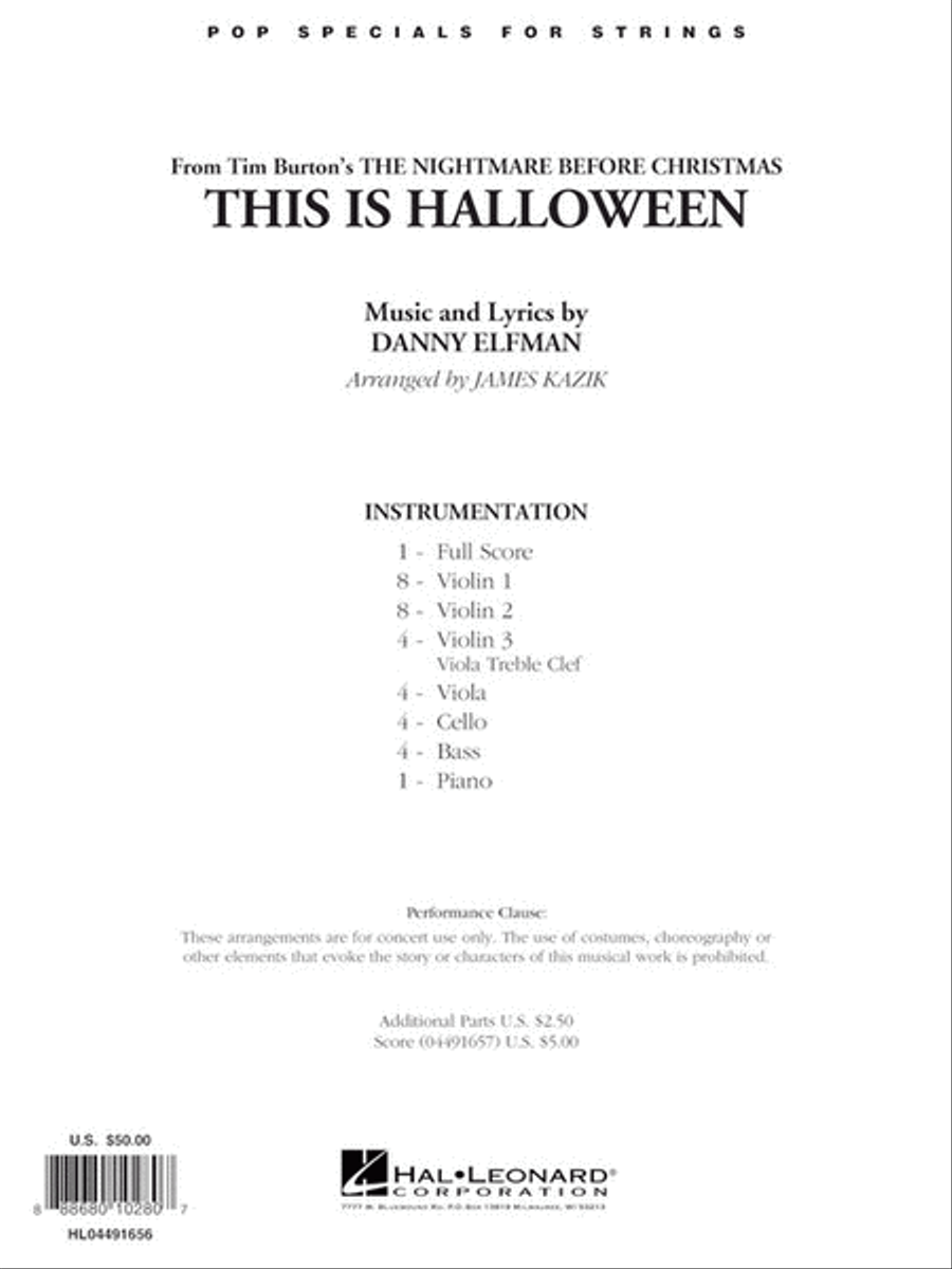 This Is Halloween This Is Halloween String Orchestra scores gallery preview page 7