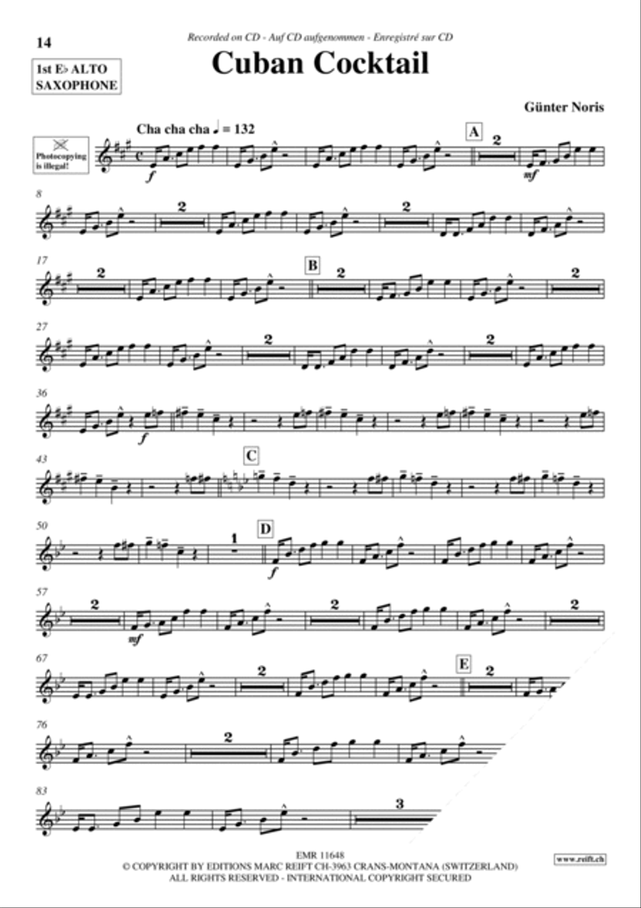Play The 1st Alto Sax With The Ballroom Dance Orchestra Vol. 3 Alto Saxophone scores gallery preview page 12