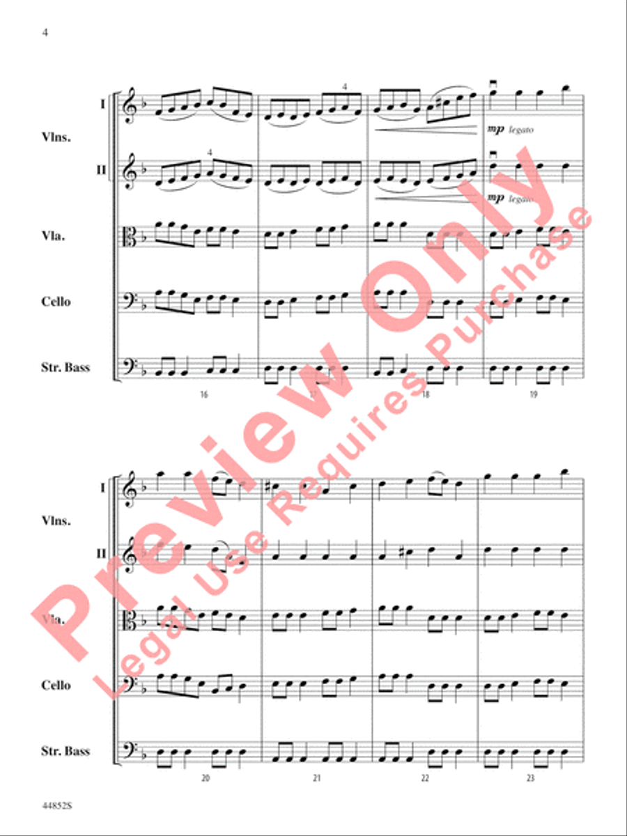Dreidl Variants String Orchestra scores gallery preview page 5