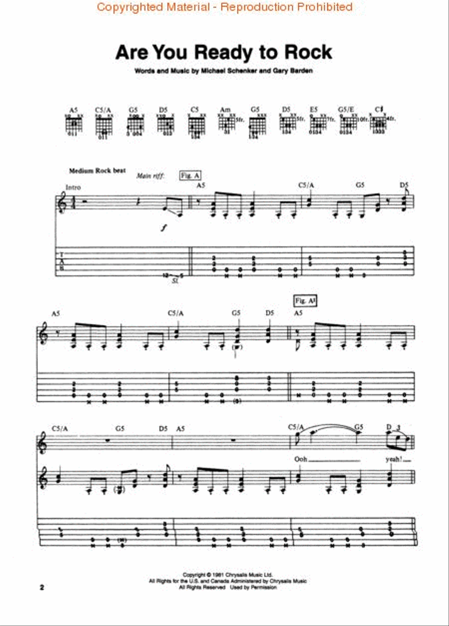 Very Best of Michael Schenker Electric Guitar scores gallery preview page 2