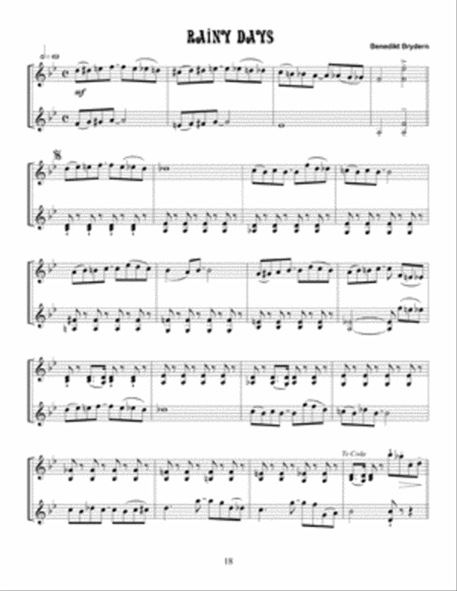 Ragtimes for Two Violins Violin scores gallery preview page 2