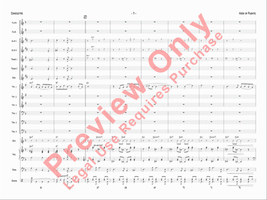 Horn of Puente Horn of Puente Jazz Ensemble scores gallery preview page 12