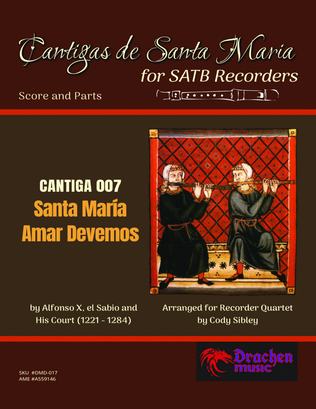 Book cover for Cantigas de Santa Maria 007 Santa María Amar Devemos
