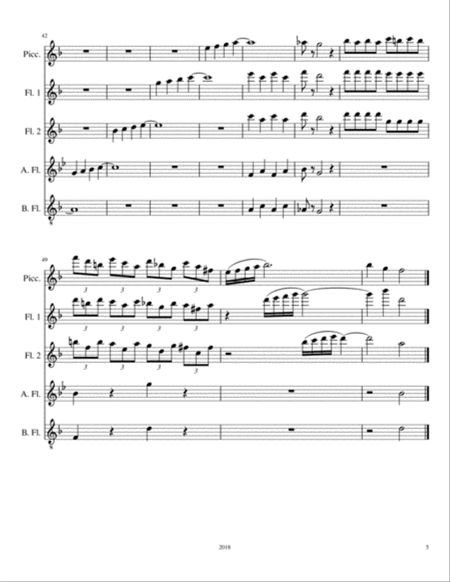 Dead of Winter Dead of Winter Woodwind Ensemble scores gallery preview page 5