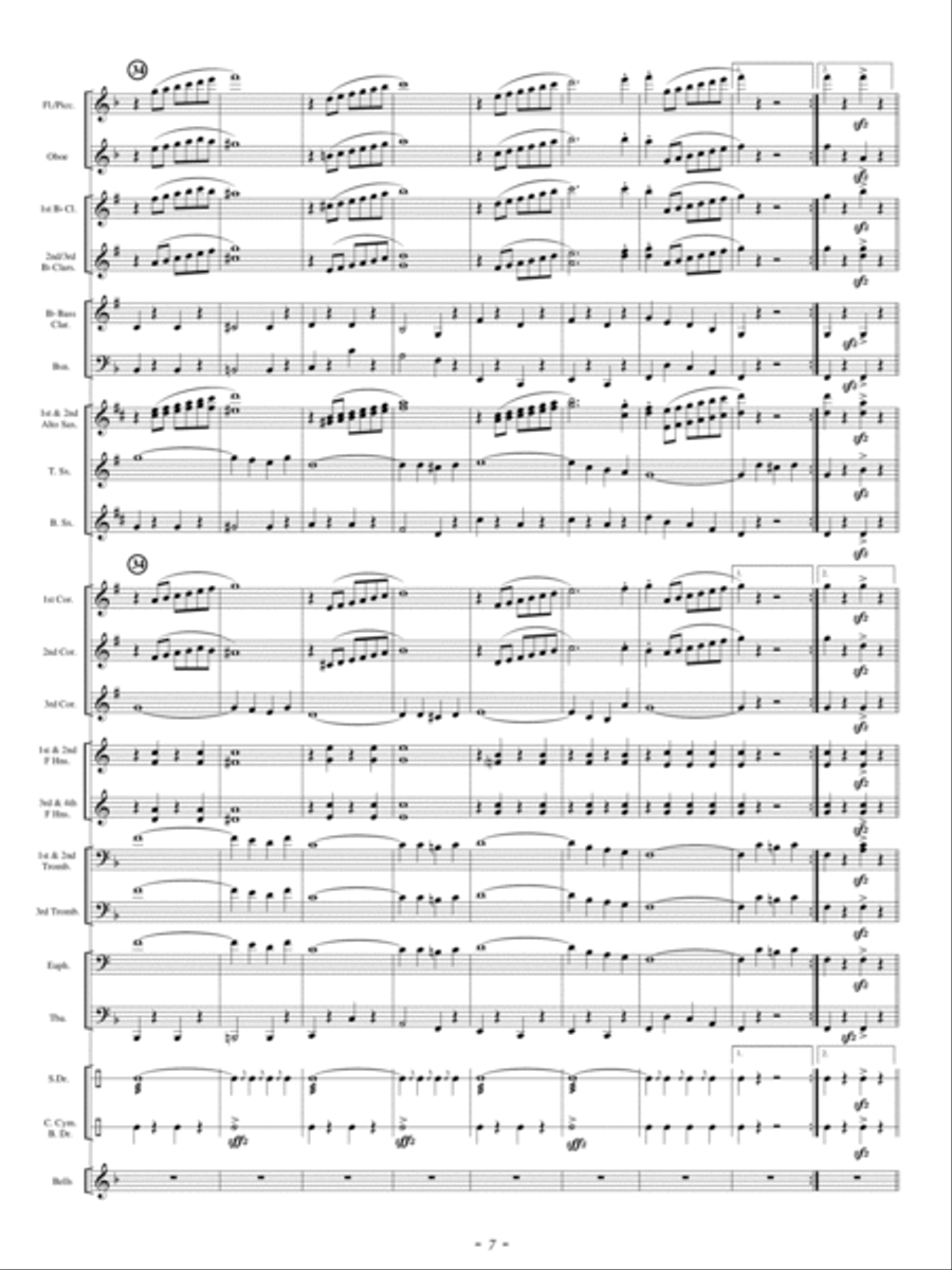 America Exultant Concert Band scores gallery preview page 6