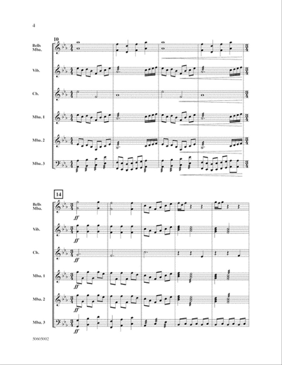 Ballade Percussion scores gallery preview page 4