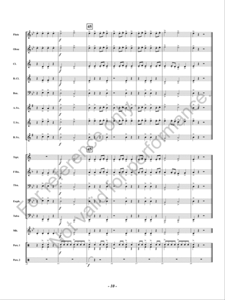 Boss Battle Concert Band scores gallery preview page 11