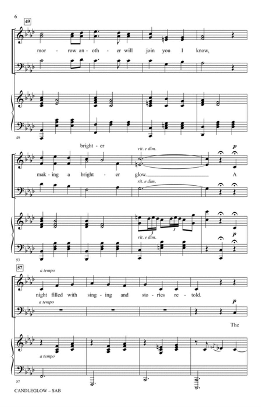 Candleglow 3-Part scores gallery preview page 5