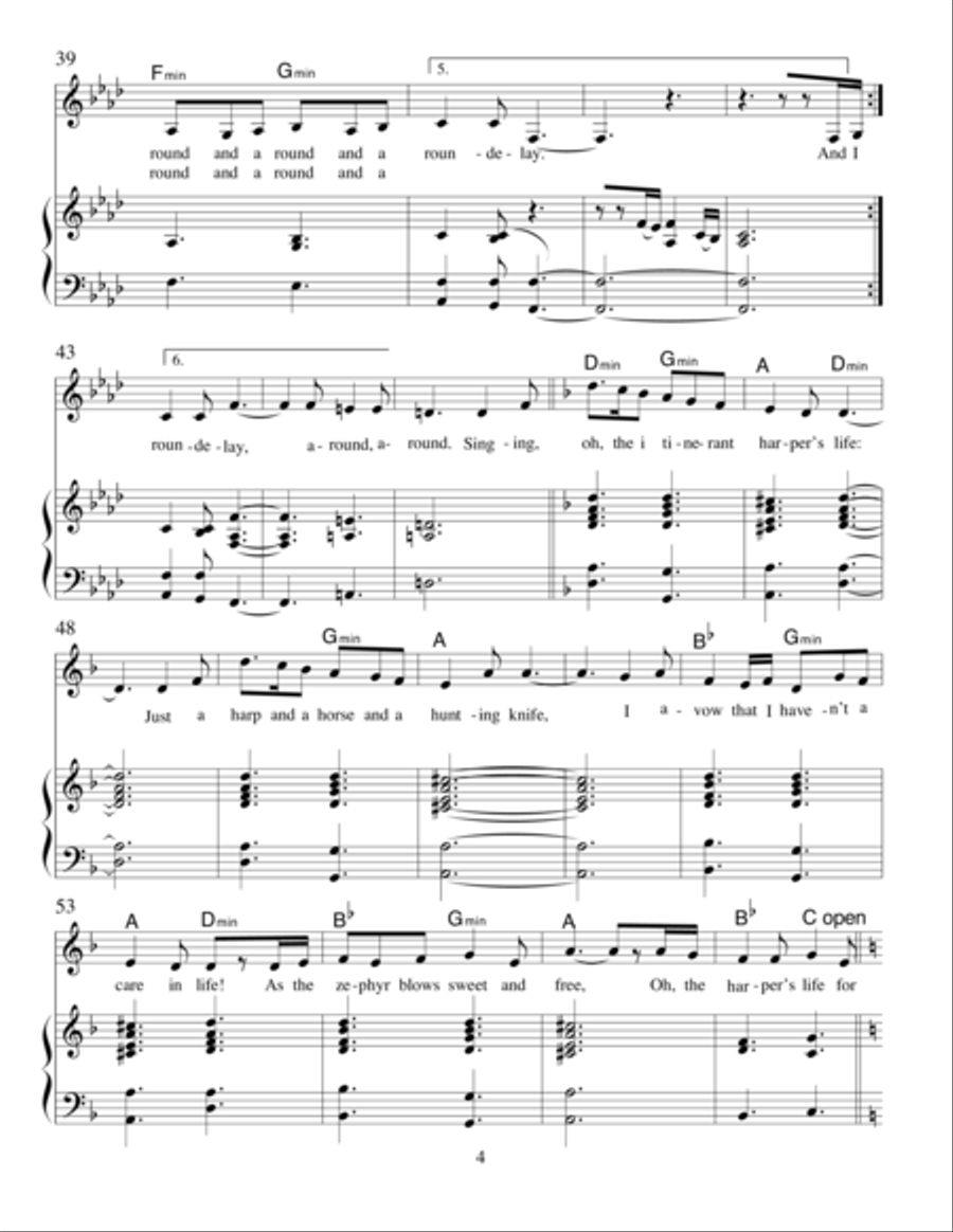 The Harper's Life The Harper's Life Piano, Vocal, Guitar scores gallery preview page 4