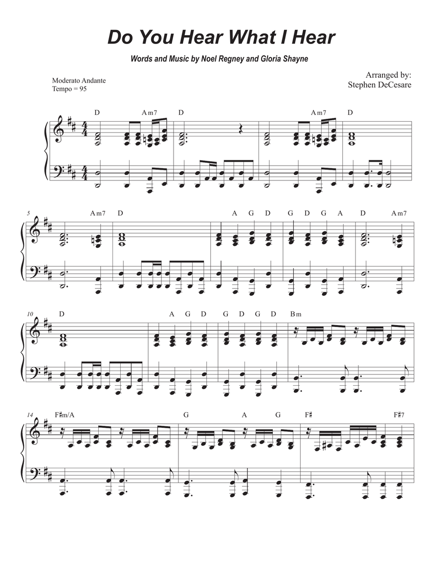 Do You Hear What I Hear Piano scores gallery preview page 5
