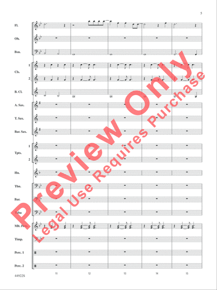 Bright Concert Band scores gallery preview page 5