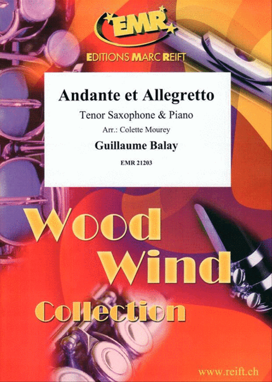 Andante et Allegretto Tenor Saxophone scores gallery preview page 1