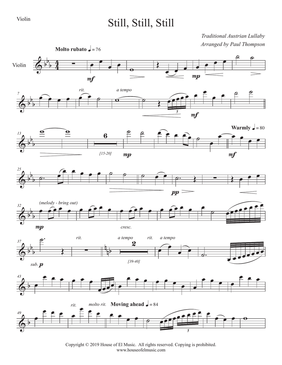 Still, Still, Still Voice scores gallery preview page 1