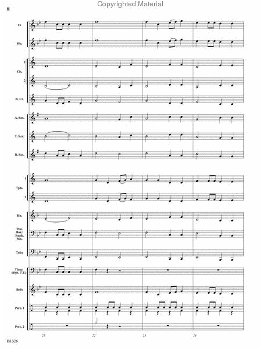 Parade of the Gladiators Concert Band scores gallery preview page 7