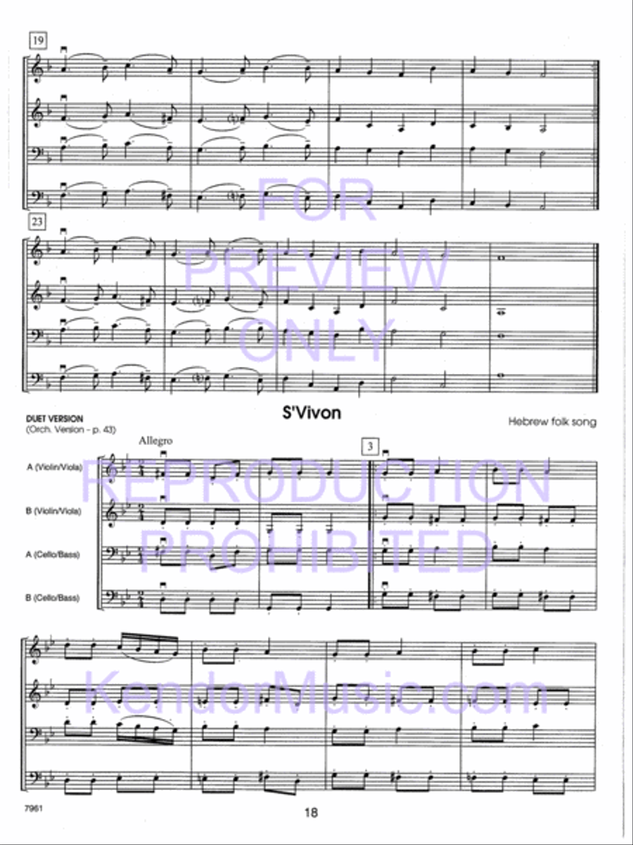Holiday Strings (Score) String Orchestra scores gallery preview page 19