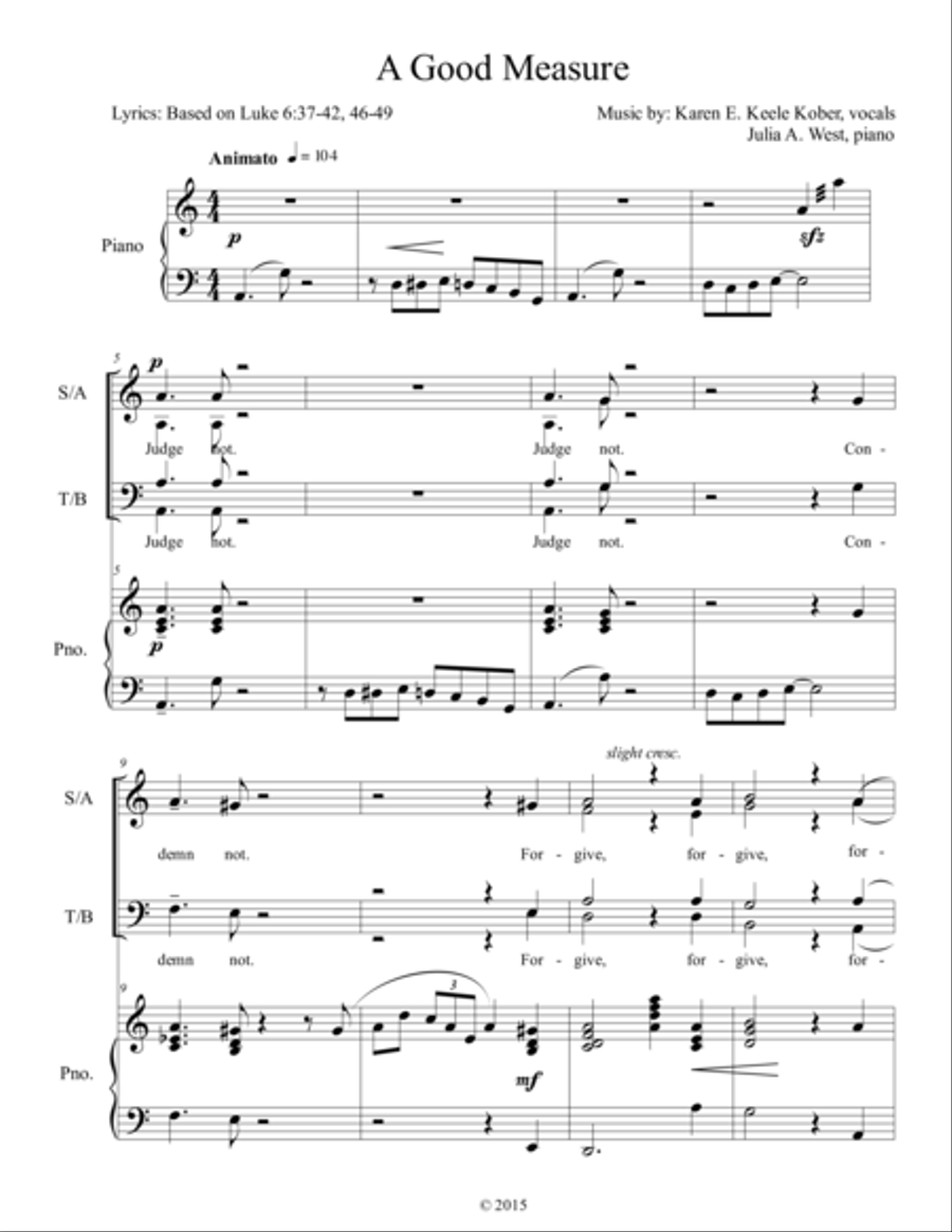 A Good Measure 4-Part scores gallery preview page 2