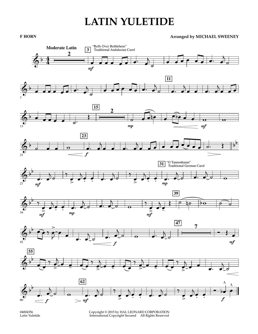 Latin Yuletide - F Horn