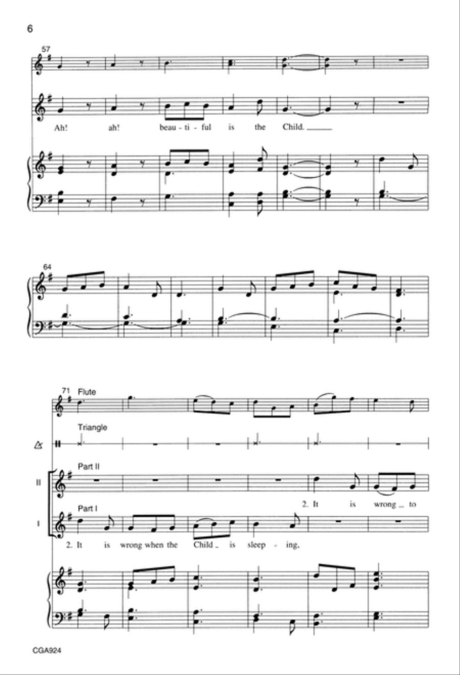 Bring a Torch, Jeannette, Isabella (Two-part) Unison Choir scores gallery preview page 6