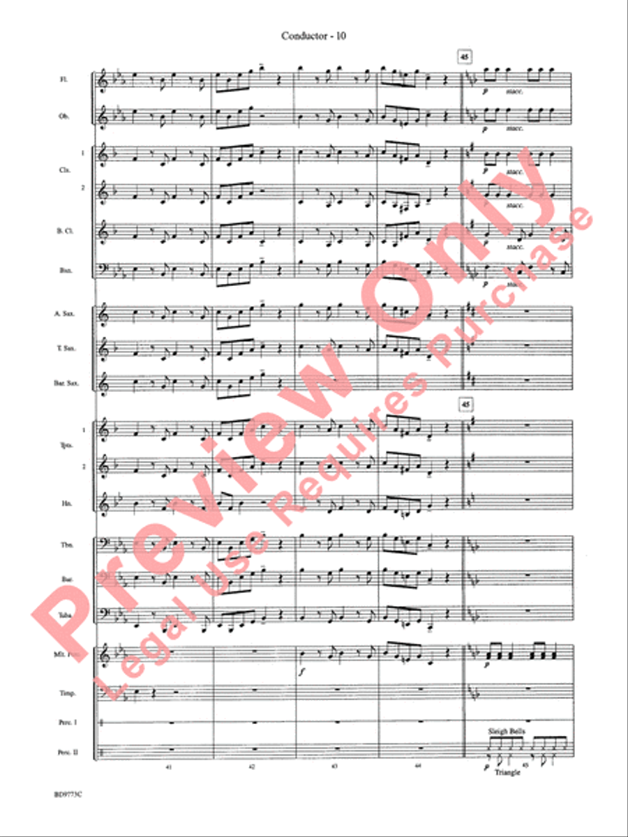 Eine Kleine Christmas Concert Band scores gallery preview page 12