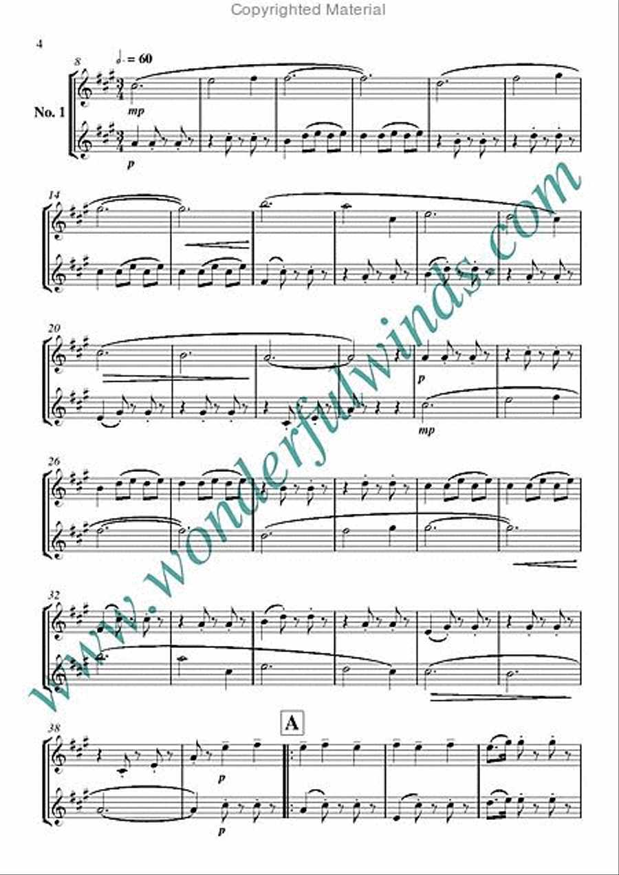 Les Patineurs Woodwind Duet scores gallery preview page 2