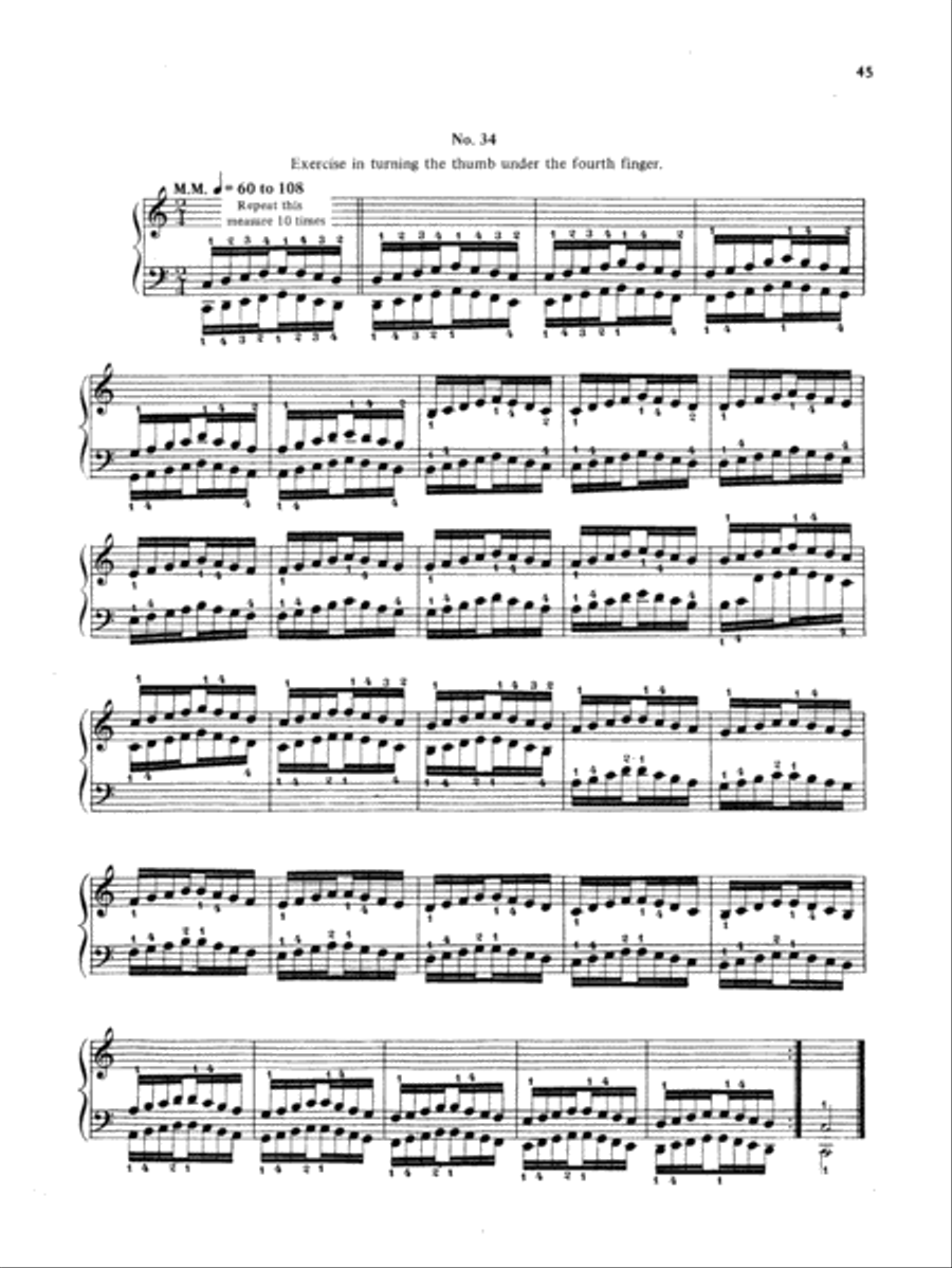 Hanon: The Virtuoso Pianist (Complete) Piano Solo scores gallery preview page 1