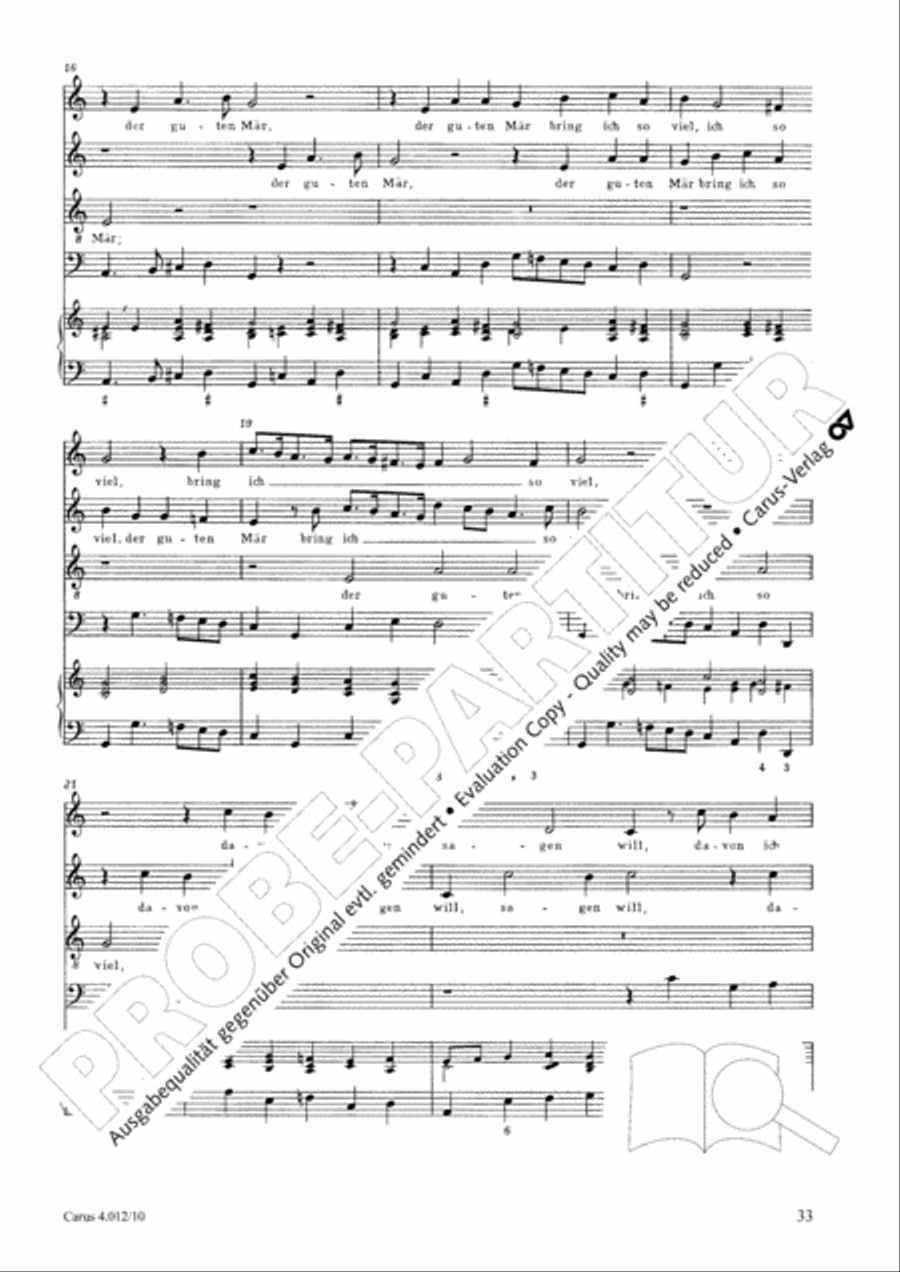 Opella Nova I. Teil 1618 Collection / Songbook scores gallery preview page 34