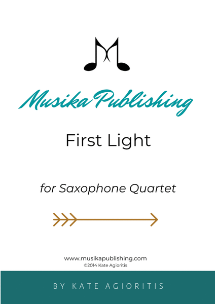 First Light - for AATT or AAAT Saxophone Quartet image number null
